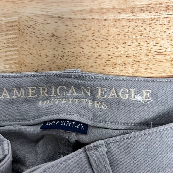 American Eagle Outfitters Women’s Distressed Jeggings Low Rise Gray Size 0 - Picture 9 of 9